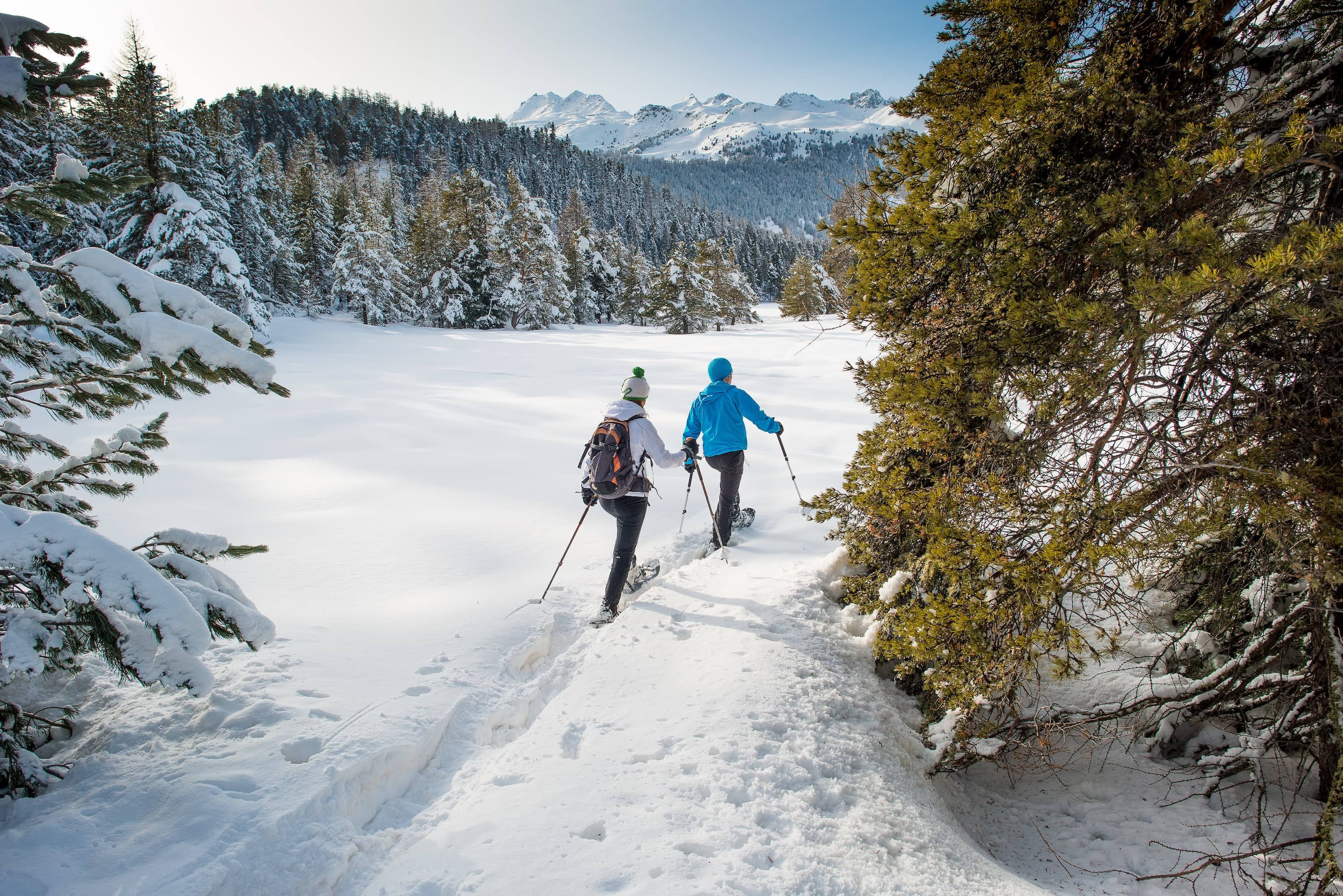 Schneeschuhwanderung Alp Bondo
