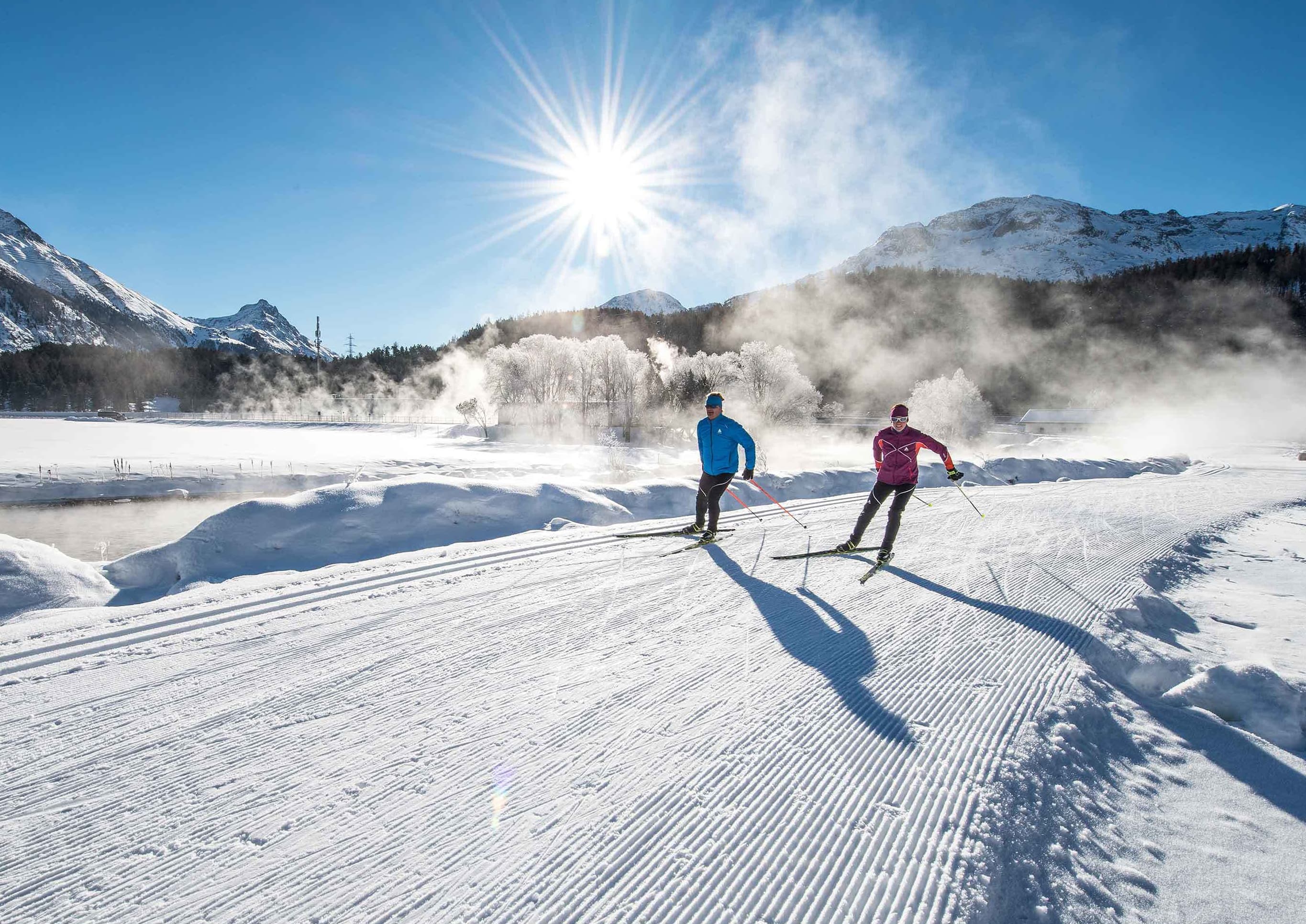 Langlaufen im Engadin